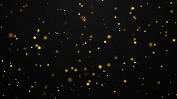 istock Flicker abstract Particles. Golden dust background. 1357138190