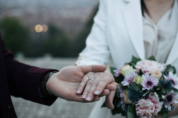 istock Pre-wedding shoot of a bride and groom 1357138627