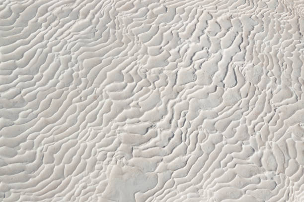 Pamukkale ground white travertine striated texture
