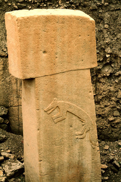 göbeklitepe - prehistoric antiquity stock-fotos und bilder