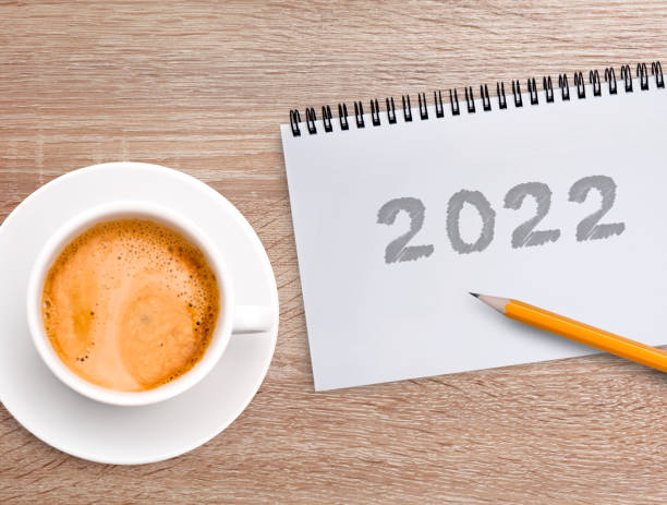 istock Calendar with the inscription 2022 1357149562
