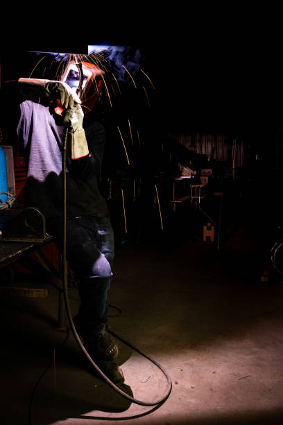 istock Portrait of a welder. 1357149666