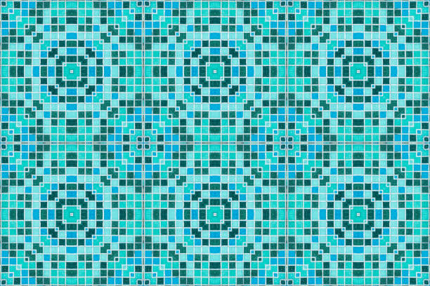 istock Texture of old ceramic mosaic 1357151832
