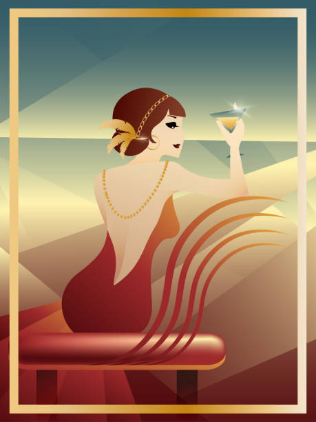 1,900+ Woman 1920 Stock Illustrations, Royalty-Free Vector