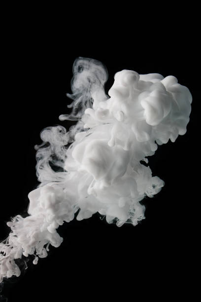 istock Acrylic paint spray into water 1357167426