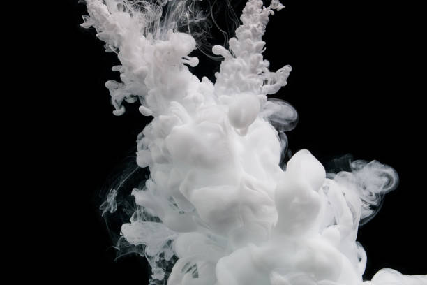 istock Acrylic paint spray into water 1357167437