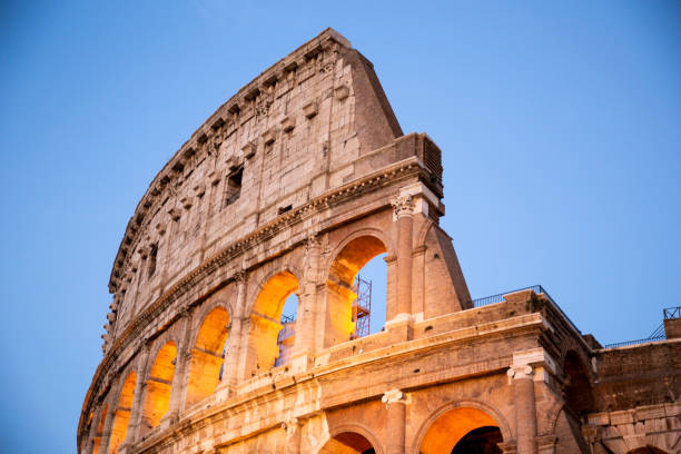 istock Top of Colosseum at Night 1357168116