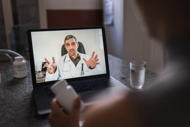 istock Doctor giving online consultation 1357171026