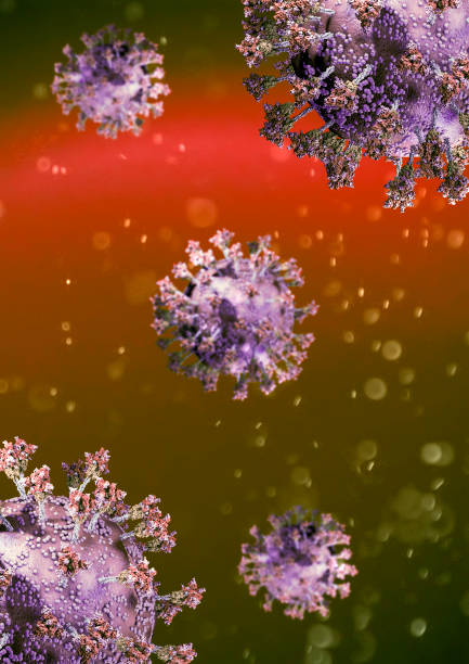 istock Virus variant, coronavirus, spike protein. Omicron. Covid-19 seen under the microscope 1357177681