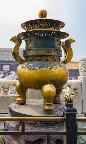 istock Bronze incense burner, Forbidden City, China 1357178645