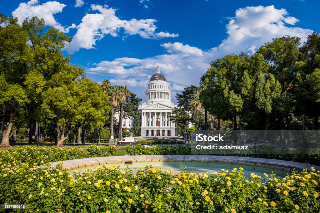 Capitol of California at Sacramento The California state capitol building in Sacramento California Stock Photo