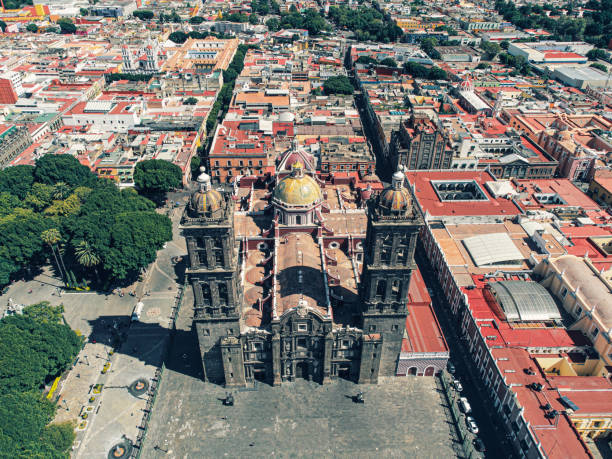 istock Puebla Chatedral, Mexico 1357184550