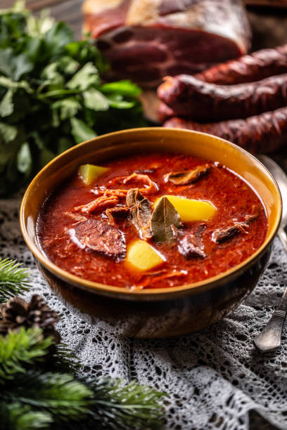 istock Christmas cabbage soup, a traditional Eastern European Christmas dish. 1357185218