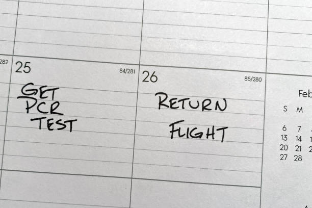 istock Calendar reminder about travel COVID-19 testing 1357186639
