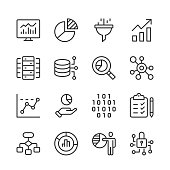 istock Data & Analytics Icons — Monoline Series 1357188352