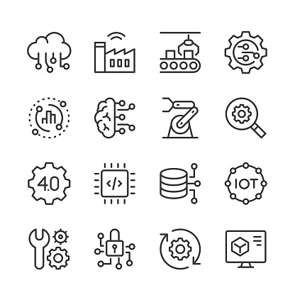 Vector line icon set appropriate for web and print applications. Designed in 48 x 48 pixel square with 2px editable stroke. Pixel perfect.