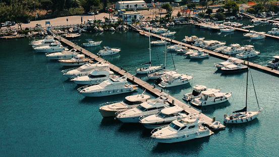Photo of an harbor full of yacht in Acquamorta, Monte di Procida