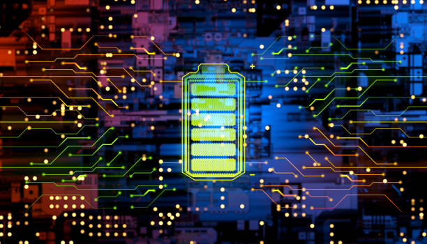 concetto di alimentazione della batteria - batteria fornitura di energia foto e immagini stock