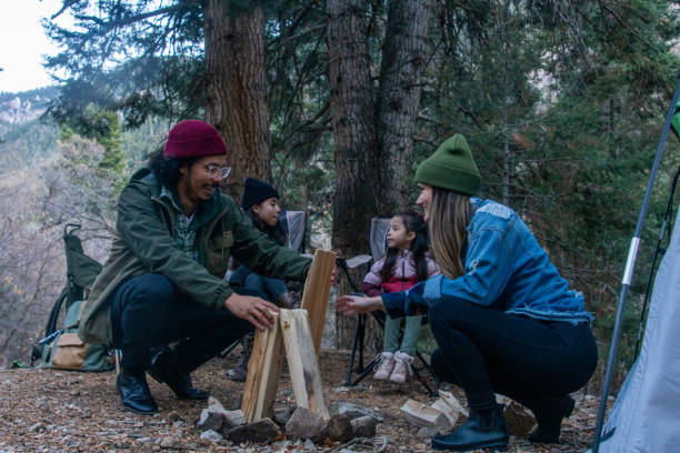 istock A Family of Four Camping 1357209969