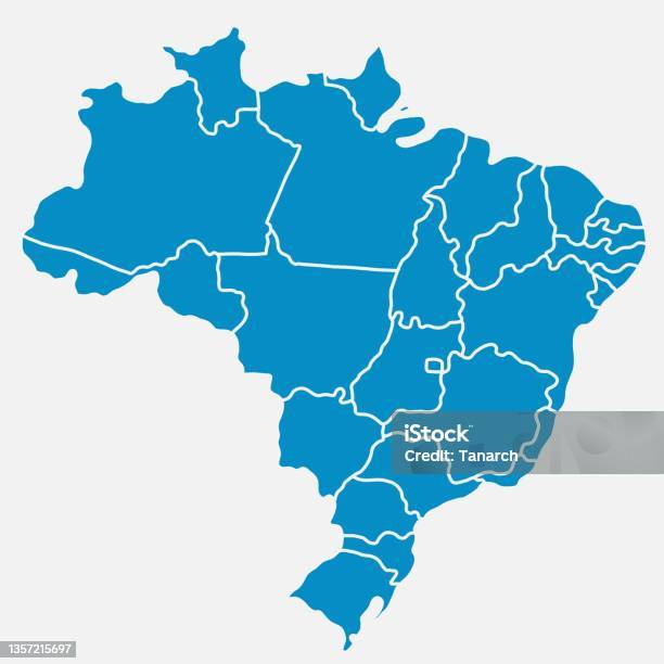 브라질 지도의 프리 핸드 드로잉을 낙서합니다 브라질에 대한 스톡 벡터 아트 및 기타 이미지 - 브라질, 지도, 벡터
