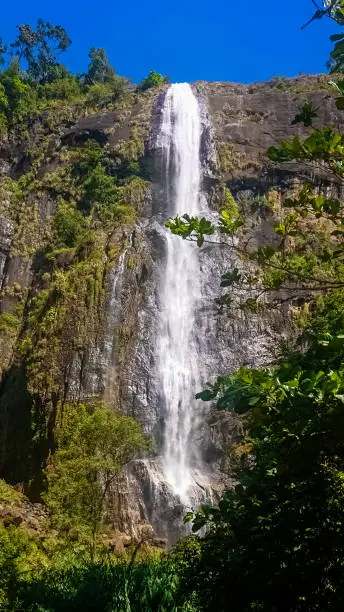 Diyaluma waterfall. The second highest waterfall in Sri Lanka