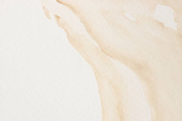 texture aquarelle. fond de peinture beige abstrait. - ink and brush photos photos et images de collection