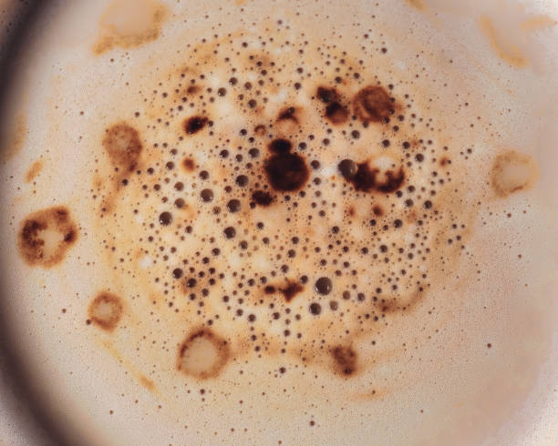 istock Macro photo of coffee foam bubbles 1357255118