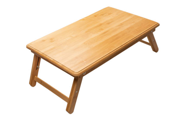 istock Wooden table isolated on a white background. 1357257653