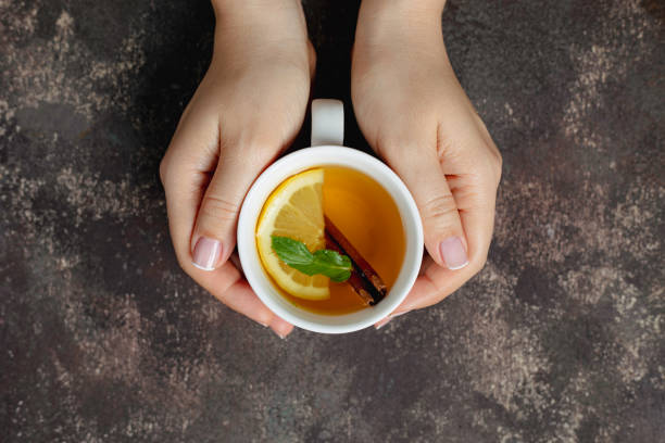 Woman with Herbal Tea