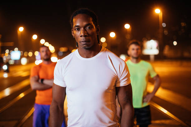 istock Getting fit by working out in the city 1357259400