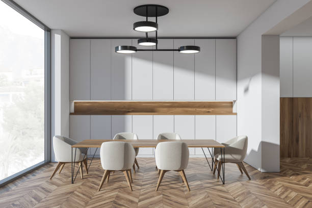 istock Dining room with niche shelf 1357261388