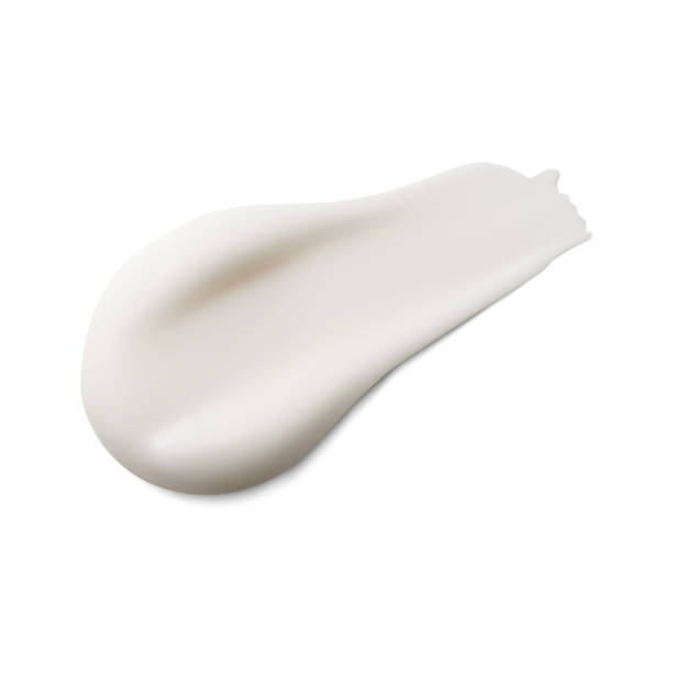 stockillustraties, clipart, cartoons en iconen met cream texture. cosmetic smear isolated vector stroke - room