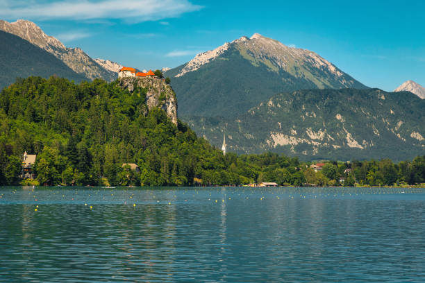 istock Wonderful view with alpine scenery and lake Bled, Slovenia 1357264769