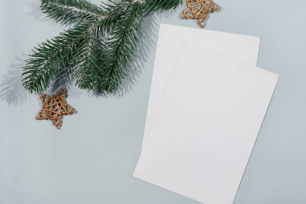 istock Christmas and New year mock brochures concept presentation 1357265579