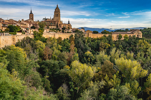 View of the city of Segovia in Spain