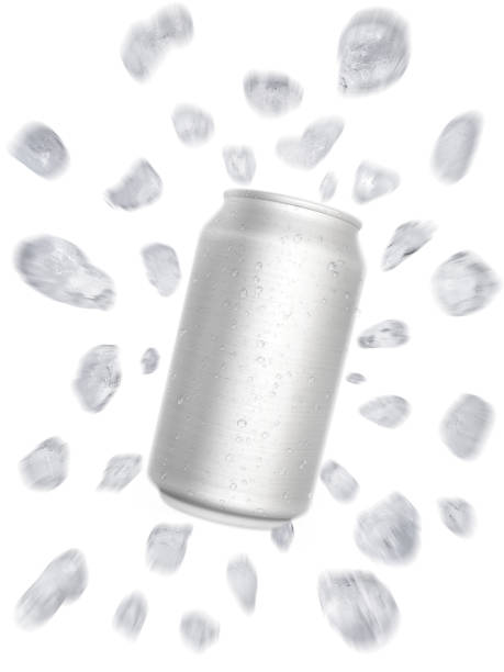 istock Soft drink with sliced and floating ice away bounce off 1357266807