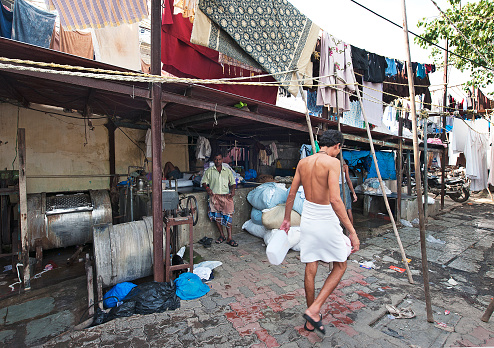 Dharavi slums scene, Mumbai, India, India, land of contrasts, colours and sounds from its religious devotions, colourful costumes and dress, picturesque and multicolored landscapes to its multicultural population that clamours in its towns and cities