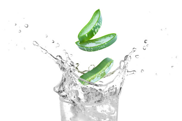 Aloe vera juice splash