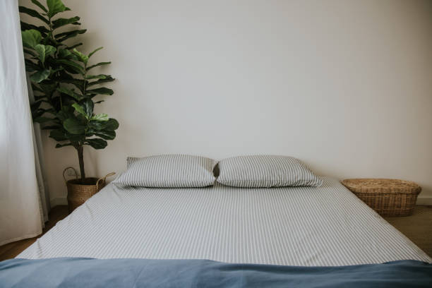 istock Blue color of Minimal bedroom 1357270321