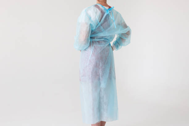 istock Disposable medical uniform protects against viruses and bacteria 1357273699