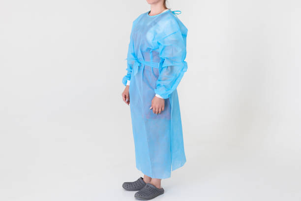 istock Disposable medical uniform protects against viruses and bacteria 1357274436