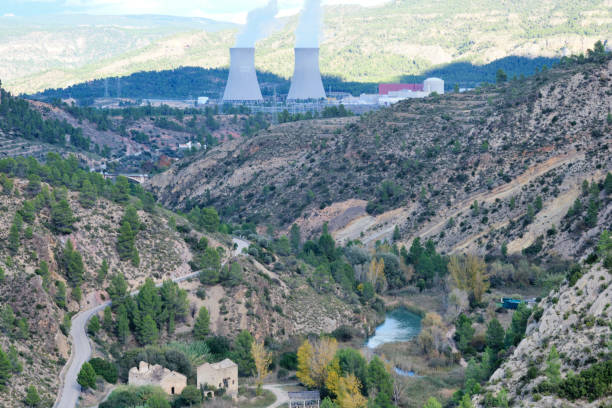 istock Cooling towers at nuclear power plant 1357280225
