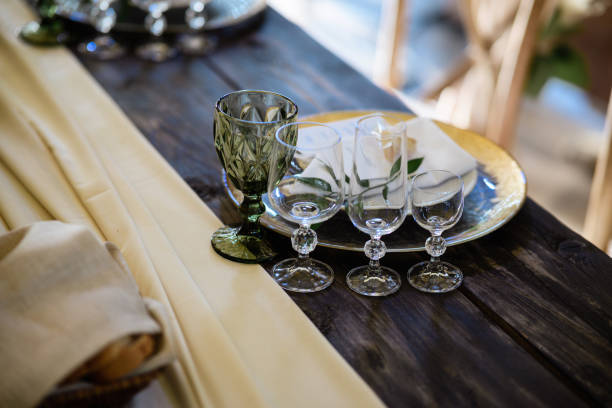 istock Glassware, plates and glasses 1357288095