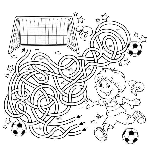 Futbol Para Colorear Vectores Libres de Derechos - iStock Futbol Para Colorear Vectores Libres de Derechos - iStock