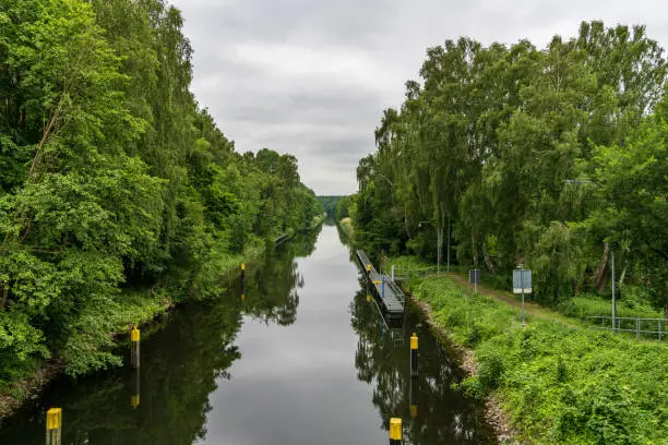 The River Elde near Weisin, Mecklenburg-Western Pomerania, Germany