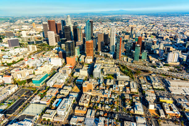 istock Los Angeles Cityscape Aerial 1357302085