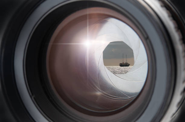 istock vintage lens and lens aperture close-up 1357305474