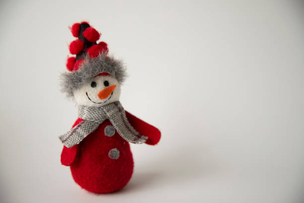 istock a snowman on the snow 1357305863