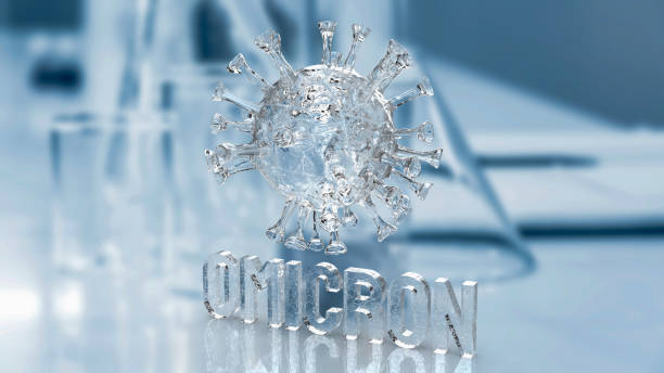 istock The virus omicron on lab background for covid 19 or medical concept 3d rendering 1357305925