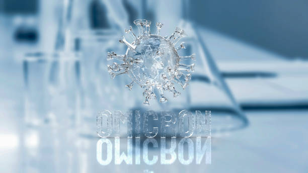 istock The virus omicron on lab background for covid 19 or medical concept 3d rendering 1357307057